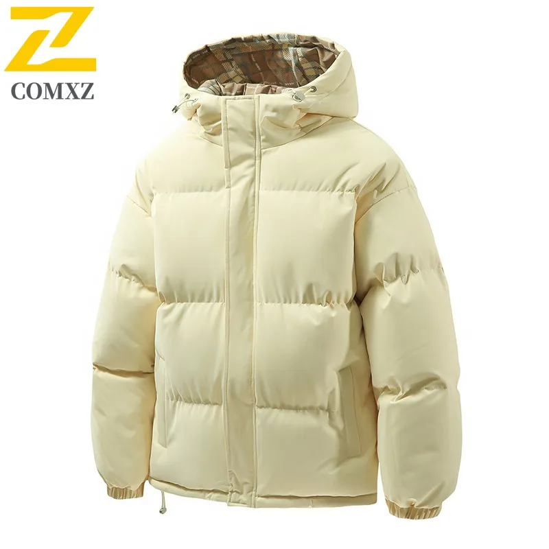 

COMXZ мужское хлопковое пальто повседневное с капюшоном уличная лыжная утепленная теплая парка однотонная легкая зимняя куртка в уличном стиле