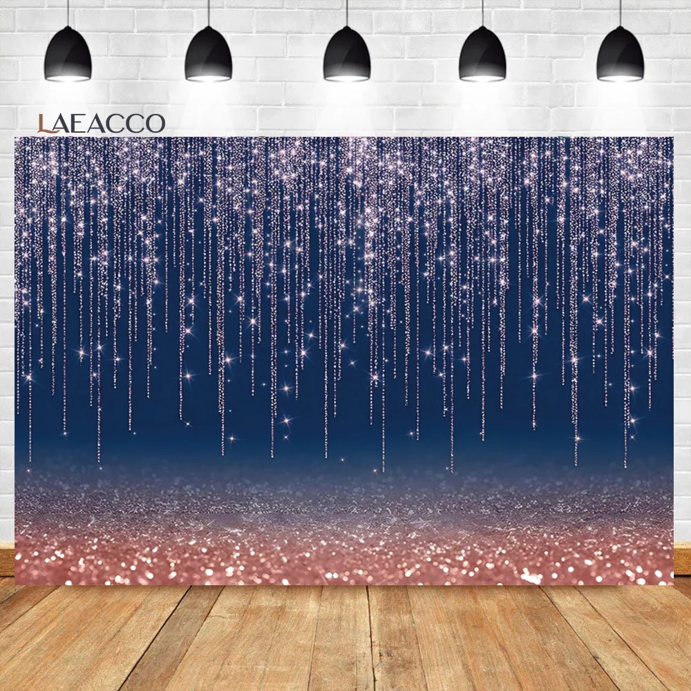 Laeacco Dreamy Bokeh Photography Backdrop Glitters Light Colorful Spots Starry Sky Wedding Birthday Party Portrait Background