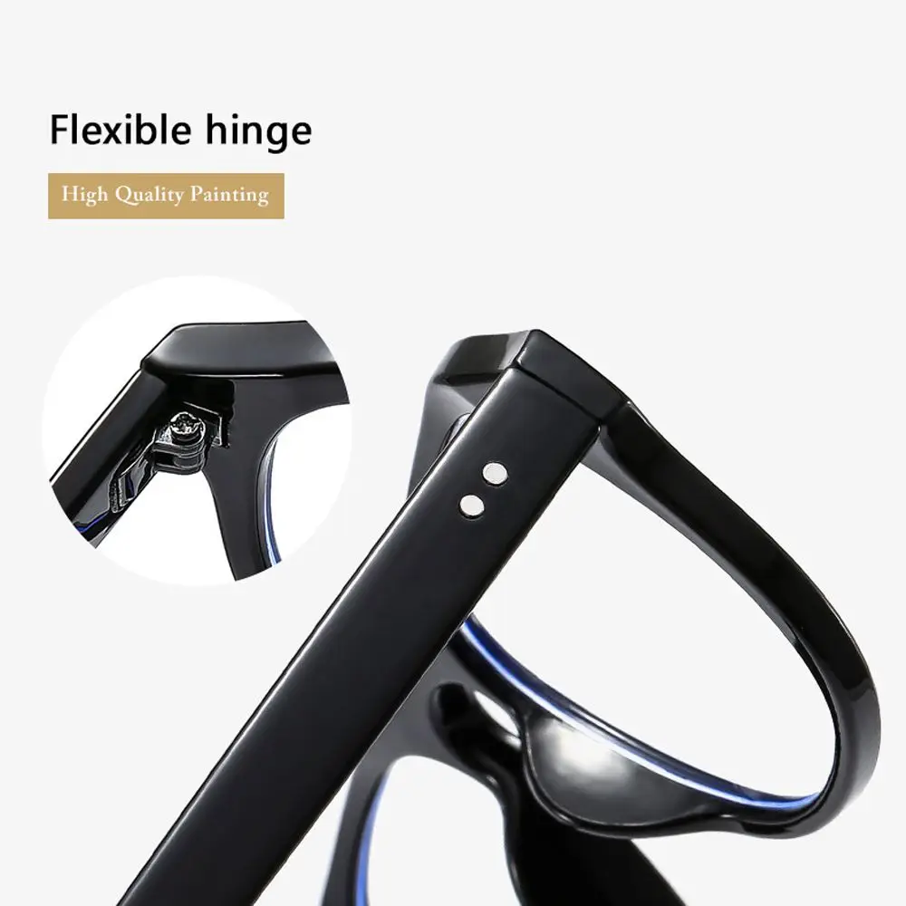 Transparente Leopard Print Computer Eyeglasses, Anti Blue Light Óculos, Polygon Frame Eyewear, Homens e Moda Feminina