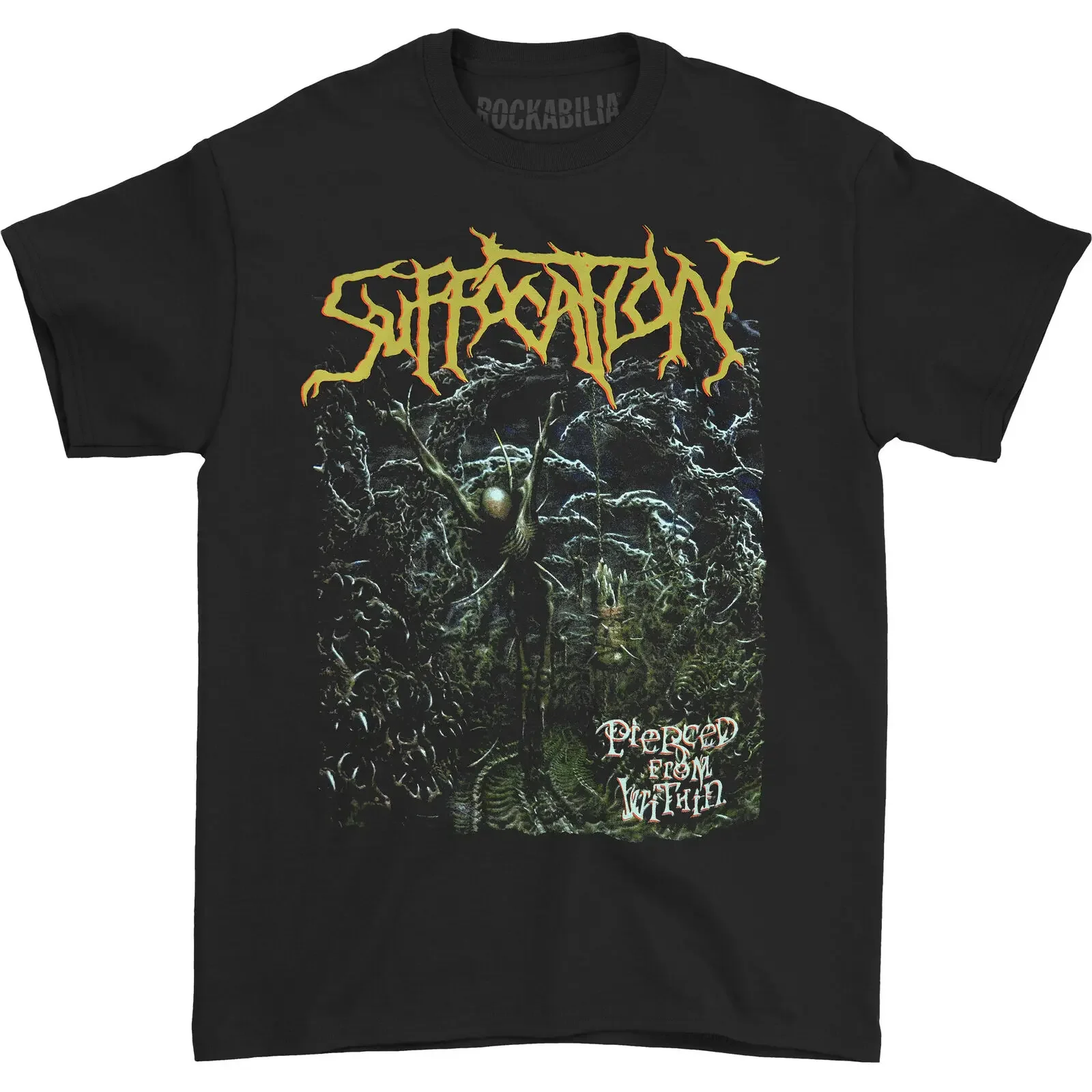 Men'S Suffocation Pierced From Within T Shirt Small Black