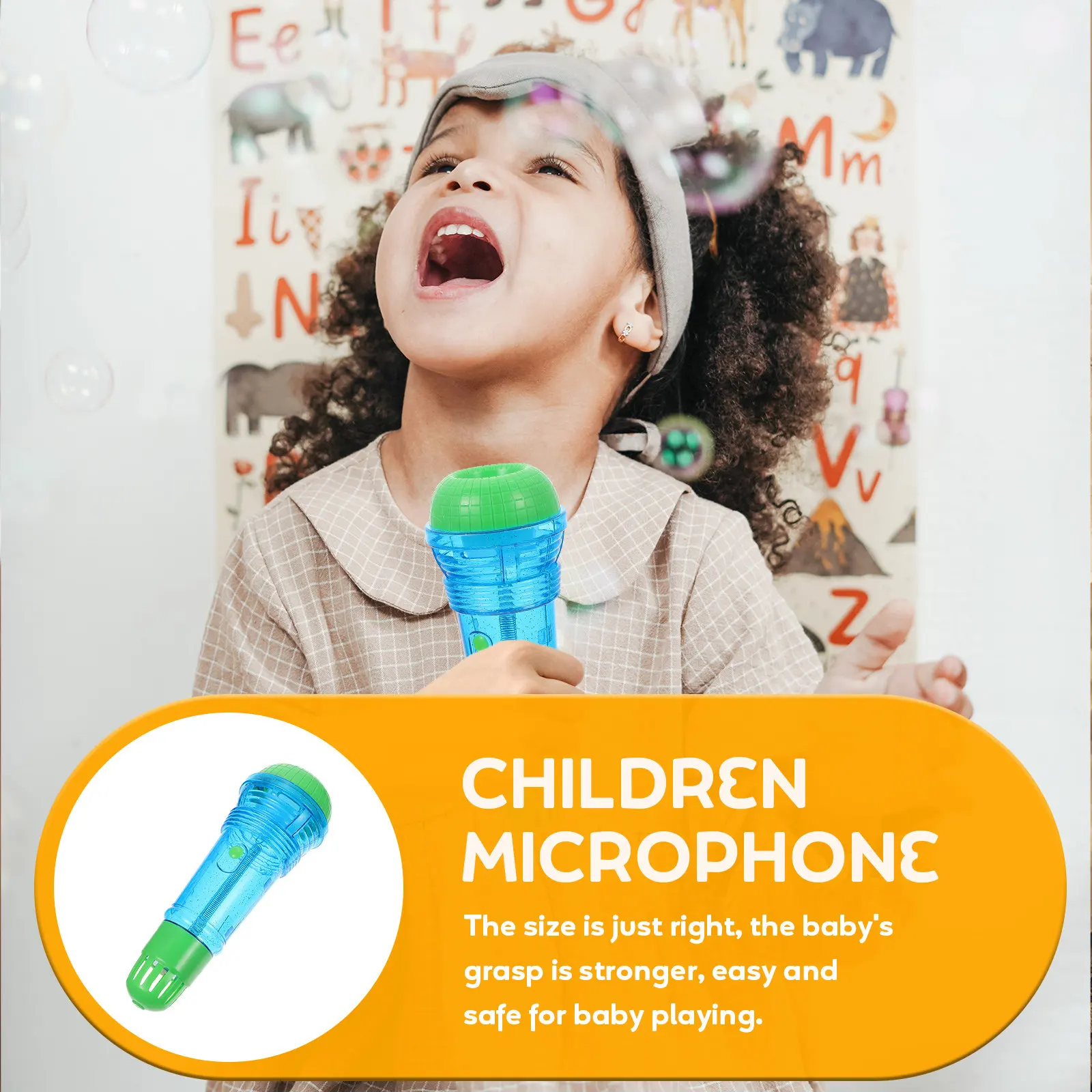 Microphone for Children Colorful Design Early Education Plaything Develop Physical Learning Plaything