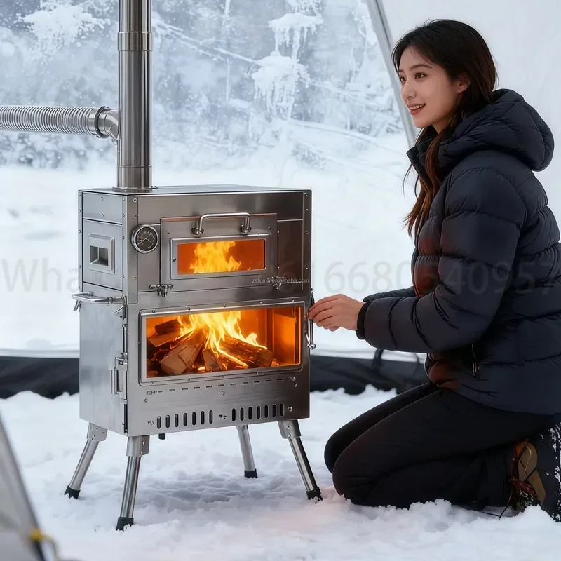 Portable Rectangular Metal Tabletop Fire Pit Small Indoor Outdoor Fireplace Chimeneas Desktop Desktop Firepit
