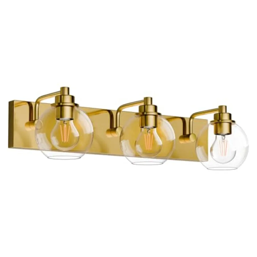 3 Light Bathroom Light Fixtures-Brushed Bathroom Vanity Lights, Modern Vanity Lights Bathroom Lighting Fixtures Over Mirror wit view 2