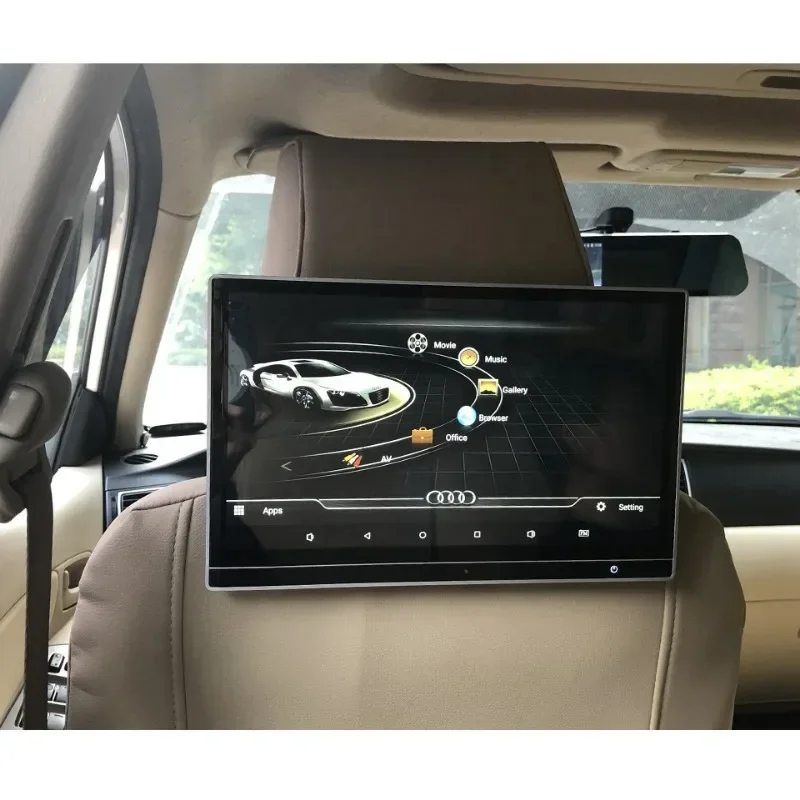 Android 10 Monitor Car Video Headrest Screen A1 A3 A4 A5 A6 A7 A8 Q3 Q5 Q7 B8 B9 C6 C7 For AUDI Rear Seat TV Display