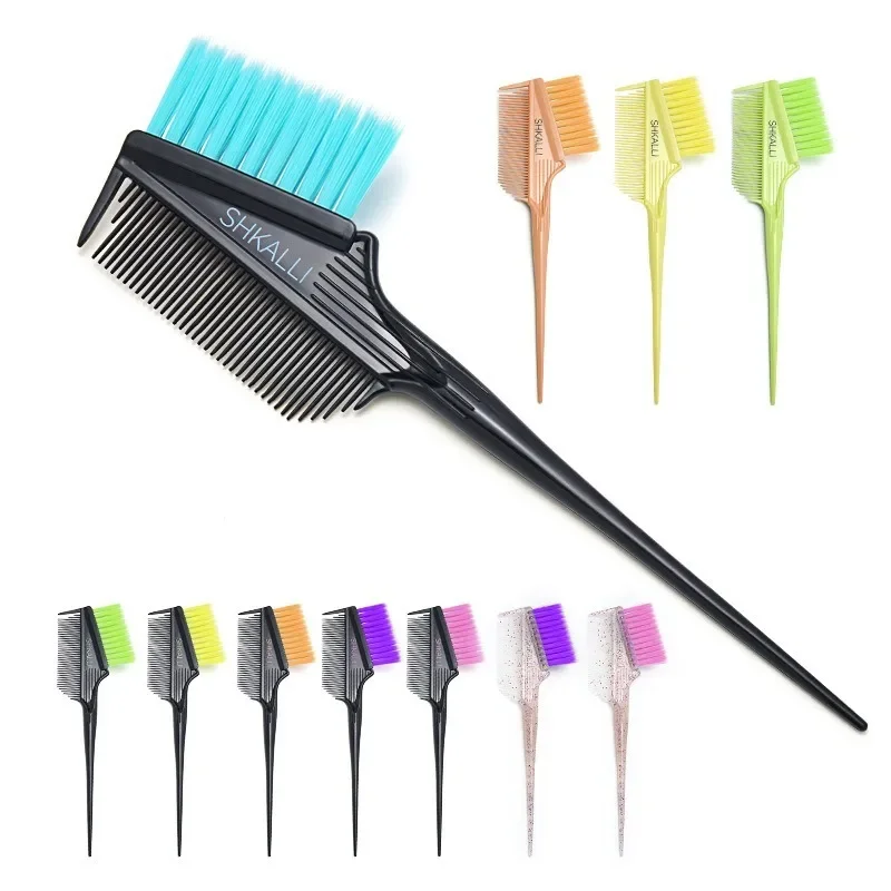 Dyeing  Double Sided Hair Coloring Soft Bristled Hair Care Oil Baking  Barber Shop Tools Escova De Cabelo hair brush comb