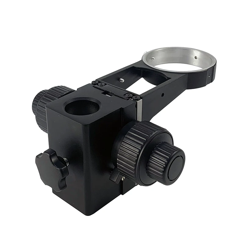 Albenth 76mm Black Microscope Focus Mounts Adjustment Coaxial Coarse and Fine Focusing Microscope Holder Accessories