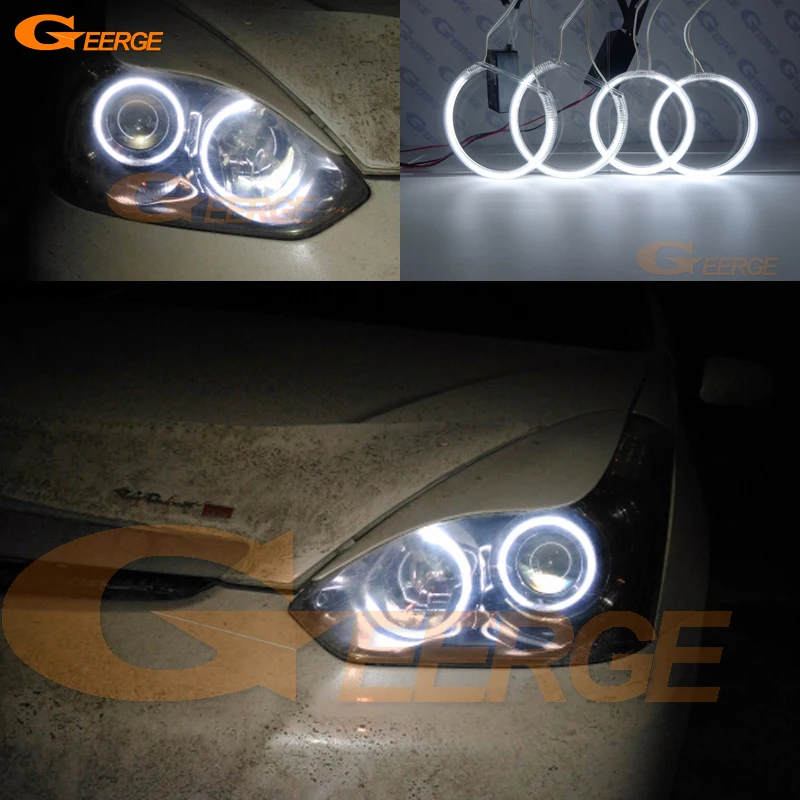 For TOYOTA WISH 2003 2004 2005 2006 2007 2008 2009 Excellent Ultra Bright CCFL Angel Eyes Halo Rings Kit Car Accessories