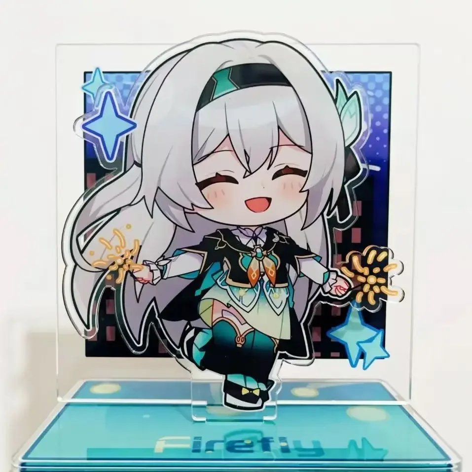 Cute Game Honkai: Star Rail Firefly Acrylic Figure Stand Model Plate Desk Decor Cosplay Xmas Keychain birthday gift