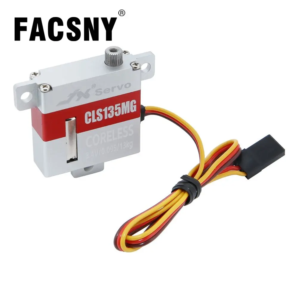 

CLS135MG Digital 13kg 8.4V 0.09Sec Coreless Motor Servo 10mm Thin Metal Gear Wing Servo for RC Car Fixed-wing Drone Helicopter