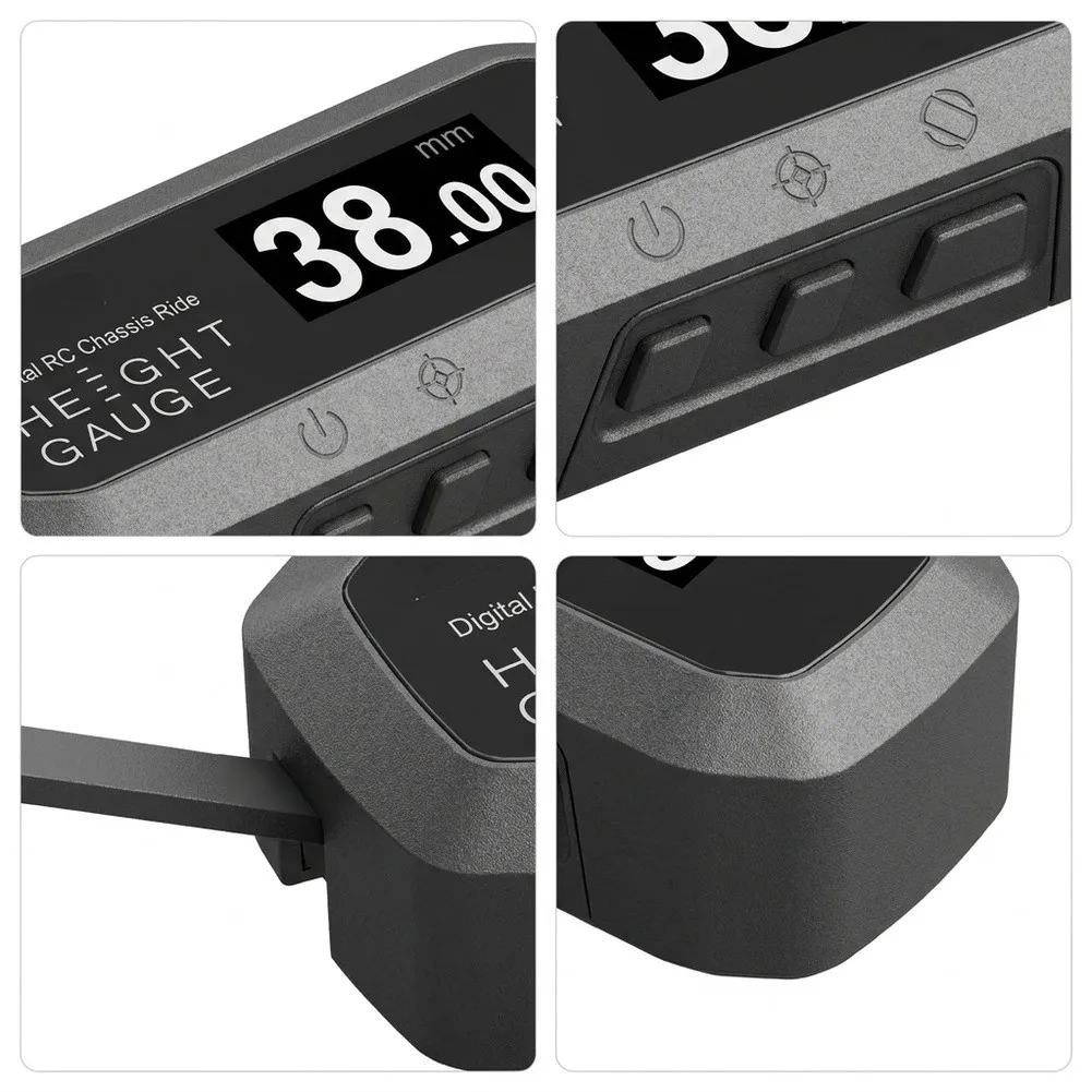 Digital Ride Height Measuring Instrument for RC Enthusiasts with Clear LCD Readout and Consistent Calibration Process