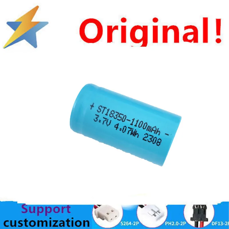 buy more will cheap 18350 lithium-ion battery 1100mAh 3.7V rechargeable lithium battery pure ternary high-capacity battery