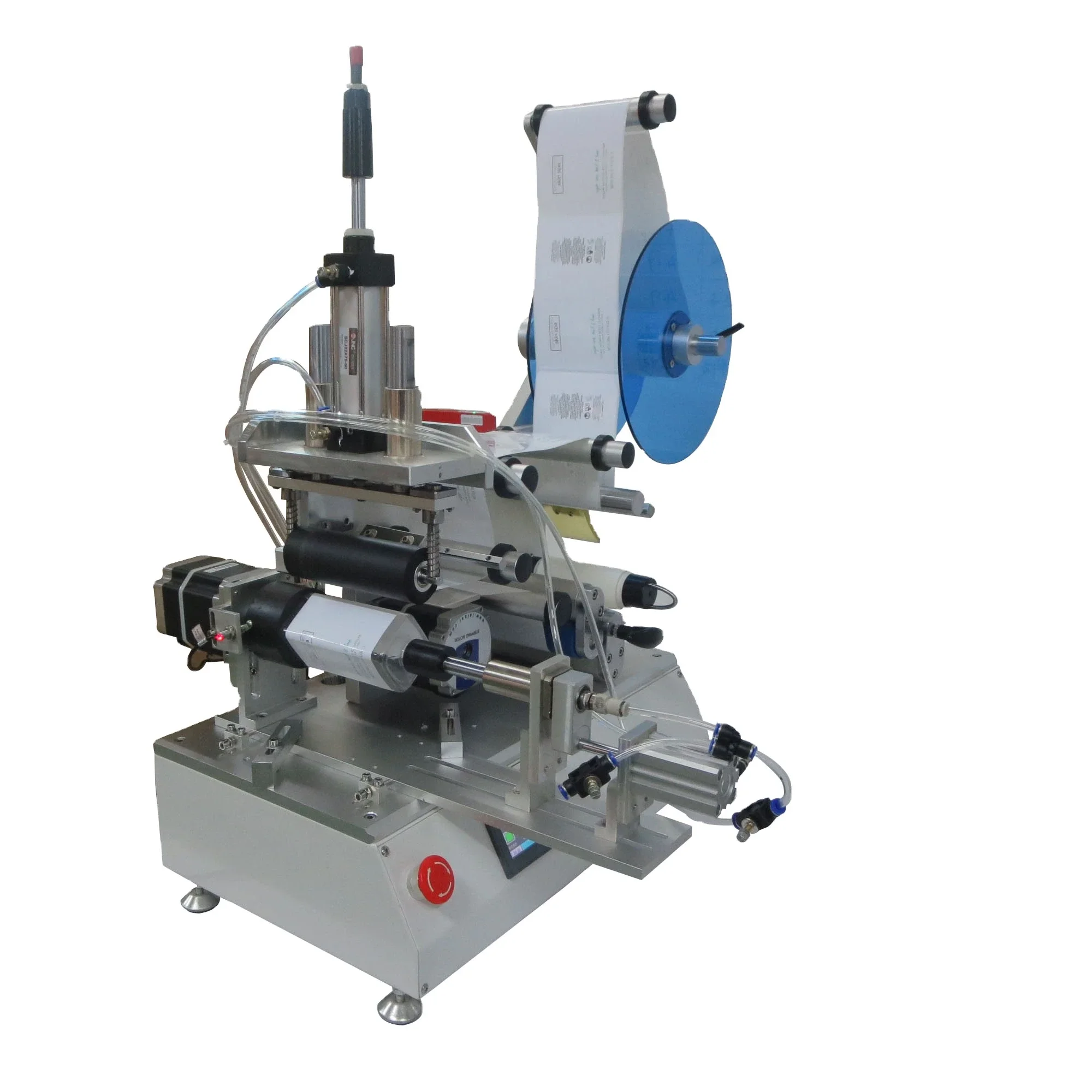 

Atpack high accuracy square 3 side small put labels pvc shrink double sided flat round wire bottle automatic labeling machine
