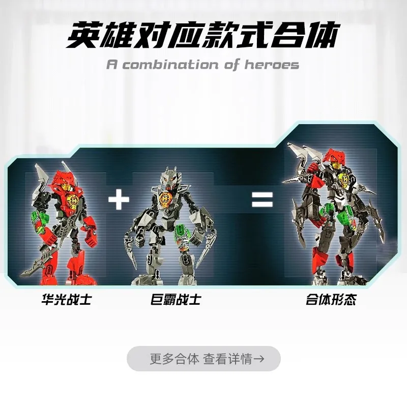 Hero Factory Brain Attack Robot Mech Building Blocks Evo Stormer 2in1 Combination Figures Bricks Toys For Boys Xmas Kids Gifts