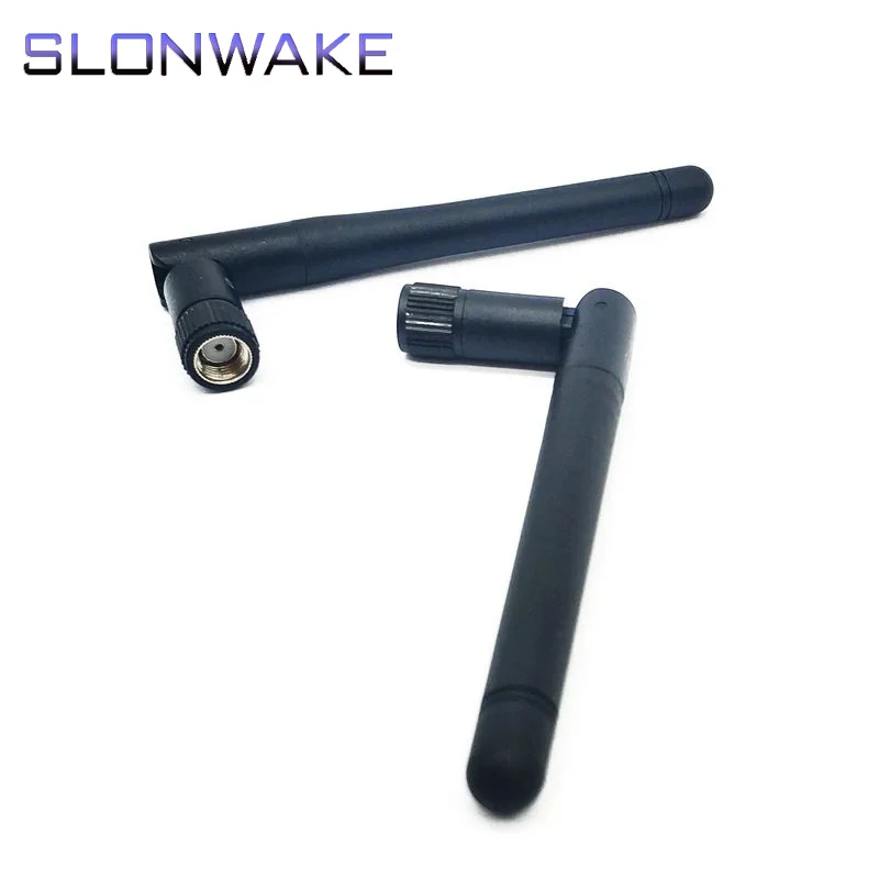 2PCS 2.4g/5g Antenna Aerial RP-SMA/SMA Male Connector 2dbi 108mm Antenna Foldable Communication Aerials