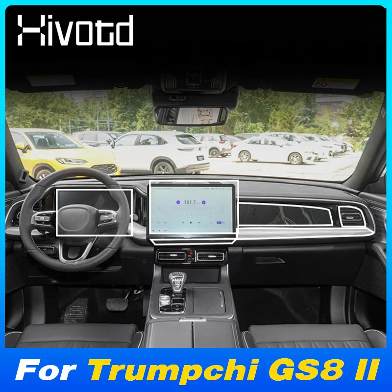 

Car Interior Center Console Anti-Scratch Covers Transparent TPU Protective Film Protective Stylings For GAC Trumpchi GS8 II 2023