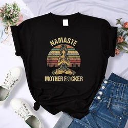 Camiseta Vintage de mamaste para mujer, camisa divertida con cuello redondo, Harajuku, Top corto transpirable, Camiseta deportiva informal