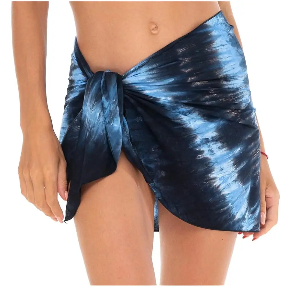 Womens Bathing Suit Cover Up Sarong Pareo Beach Skirt Short Sarong Wrap