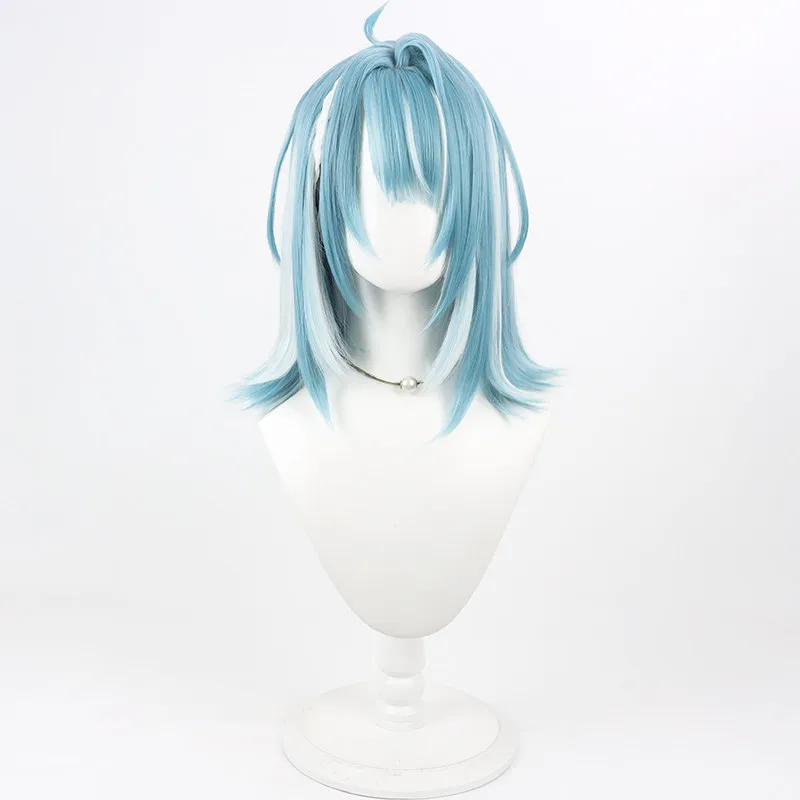 Virtual Youtuber Shiranami Raimu Cosplay Wig Halloween Carnival Party Props Synthetic Hair Heat Resistant Fiber + Wig Cap