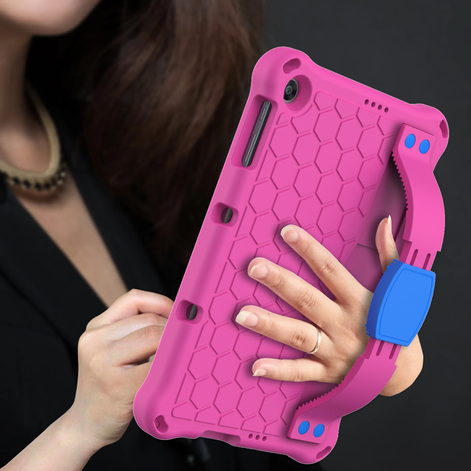 حافظة EVA بحزام كتف مسند لهاتف Huawei Enjoy Tablet 2 10.1/MatePad T 10S 10.1 بوصة/T 10 9.7 بوصة/Honor Pad 6 10.1 بوصة /X6 #5