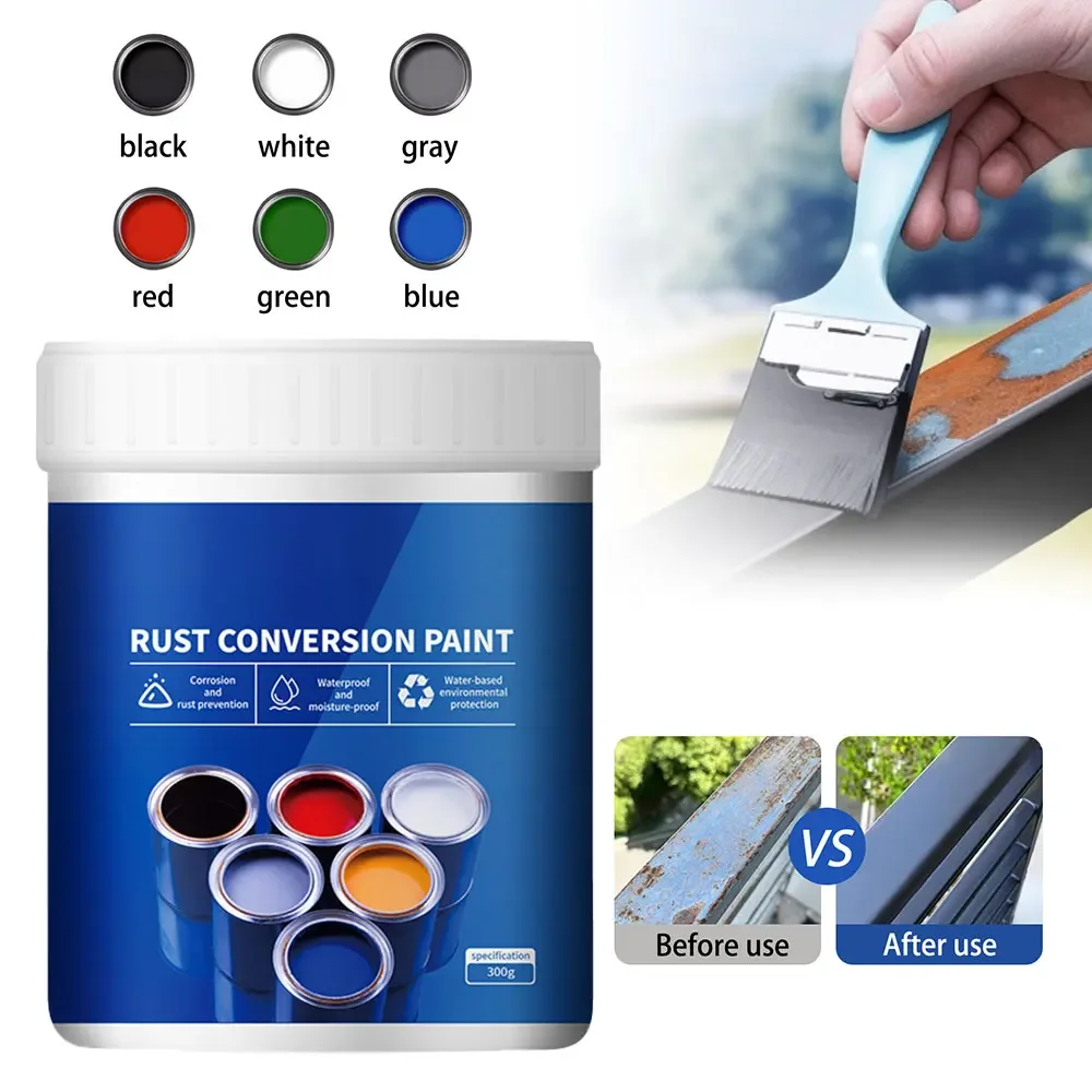 

300g Water Based Rust Proof Paint Household Metal Waterproof Rust-proof Wear Resistant Refurbishment Multi-color Optional Paint