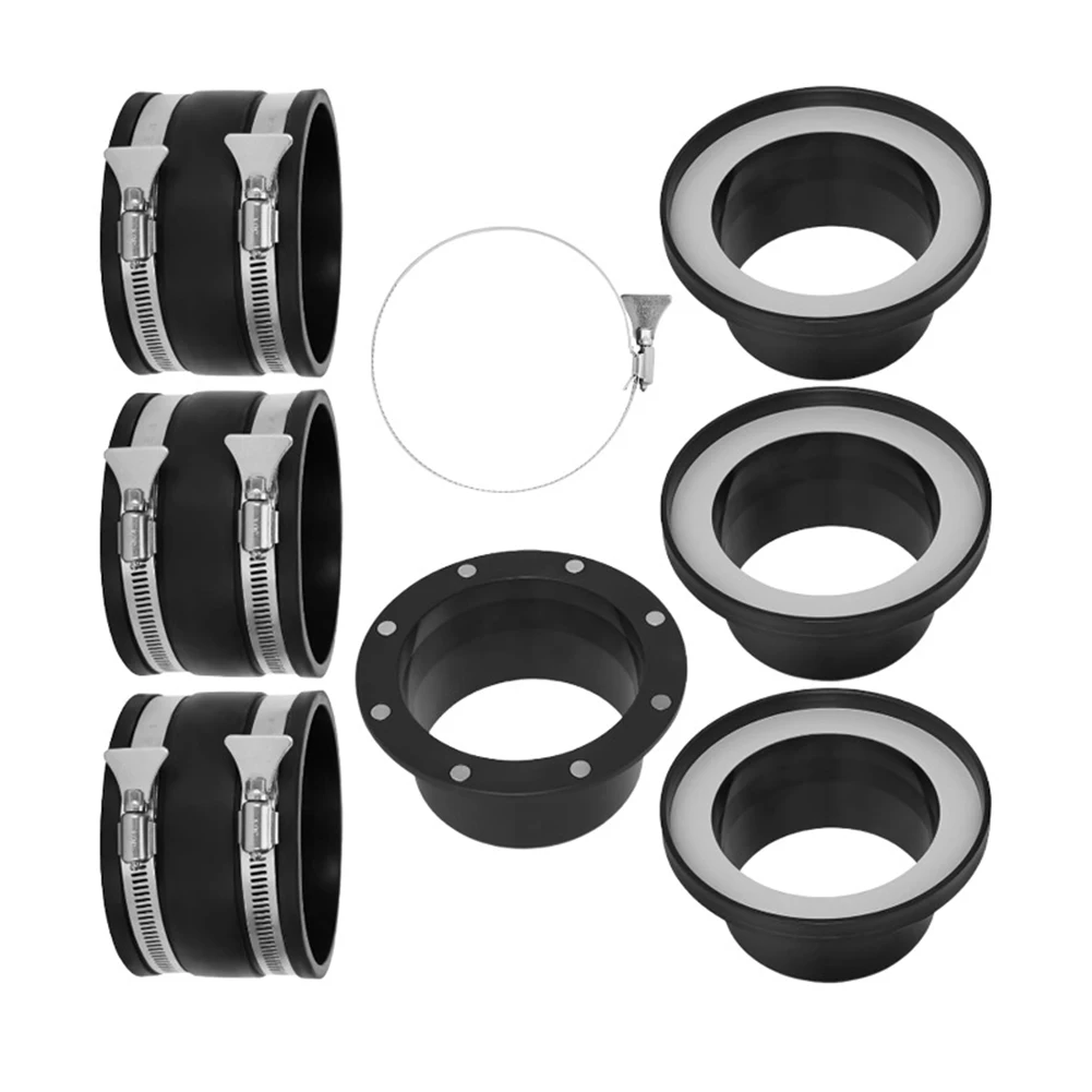 8pcs Pipe Fitting Set 4inch Quick Connector Kit Magnetic Dust Collection Fittings For 4