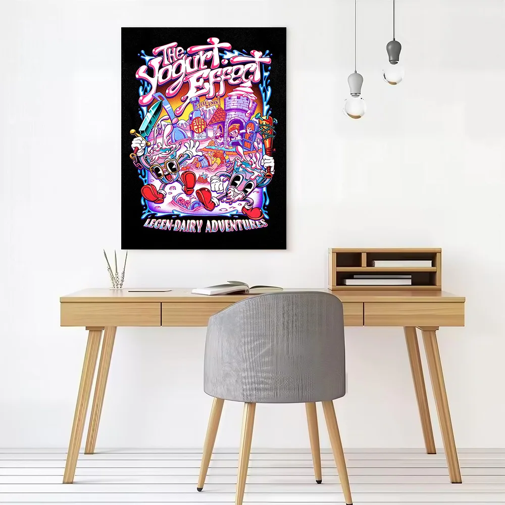 The Yogurt Effect: Legen-Dairy Canvas Poster Customizable Printed Canvas Painting Wall Art for Fans Decorative Paintings Frames