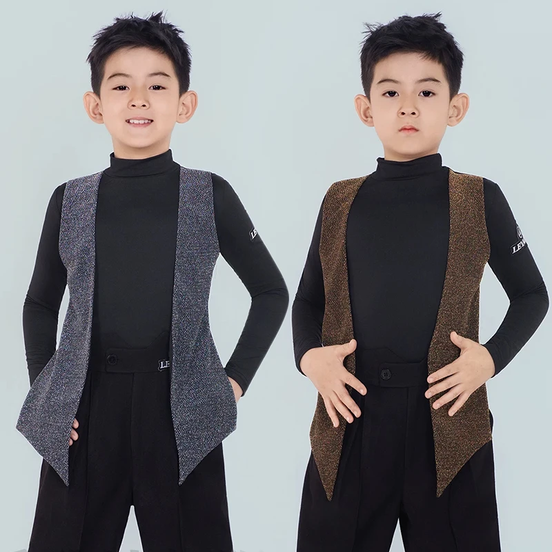 boys-latin-dance-costume-long-sleeve-top-black-pants-kid-stage-performance-dance-outfit-chacha-rumba-training-clothes-amy2899