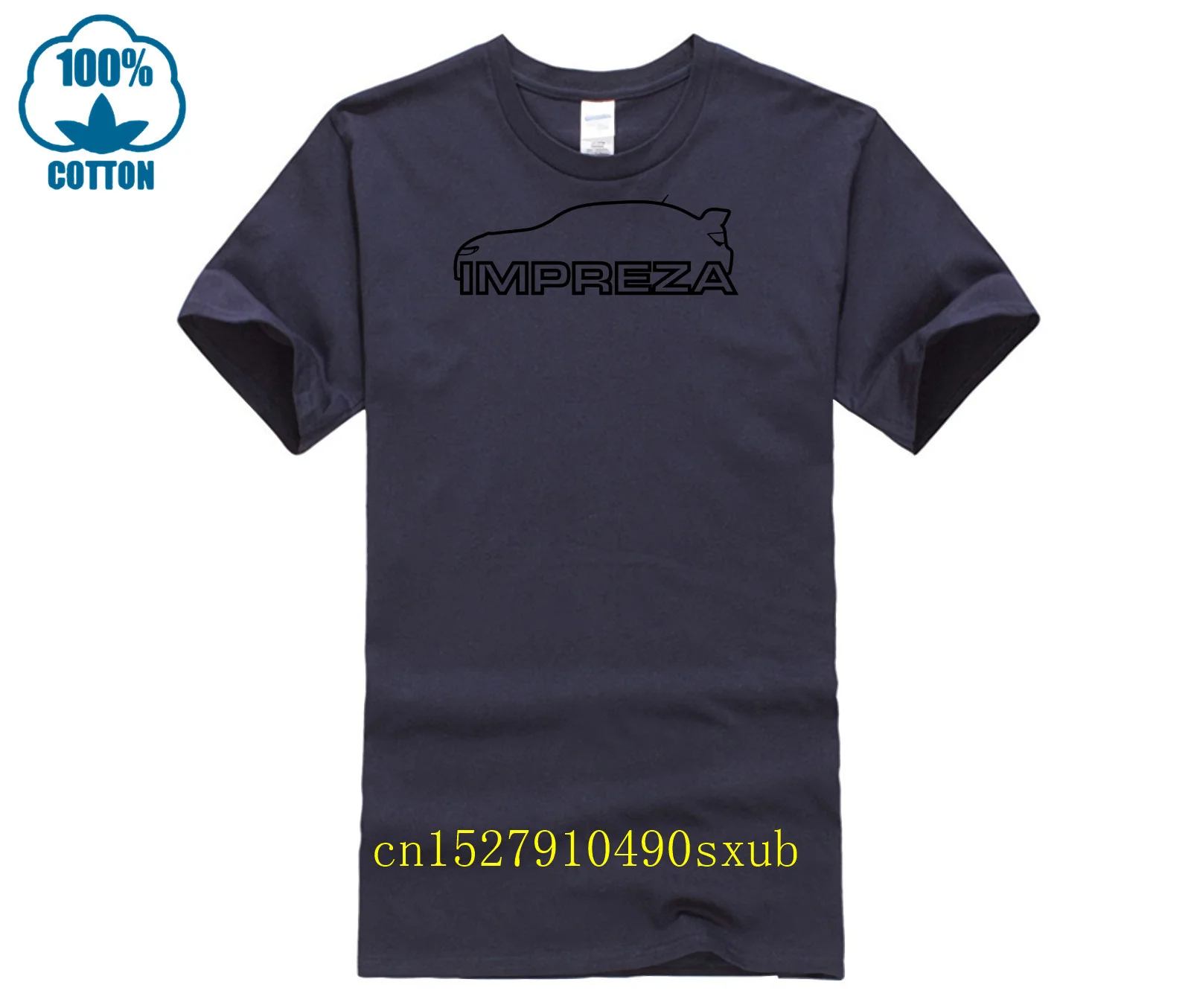 Subaru Impreza Car Outline big font T Shirt