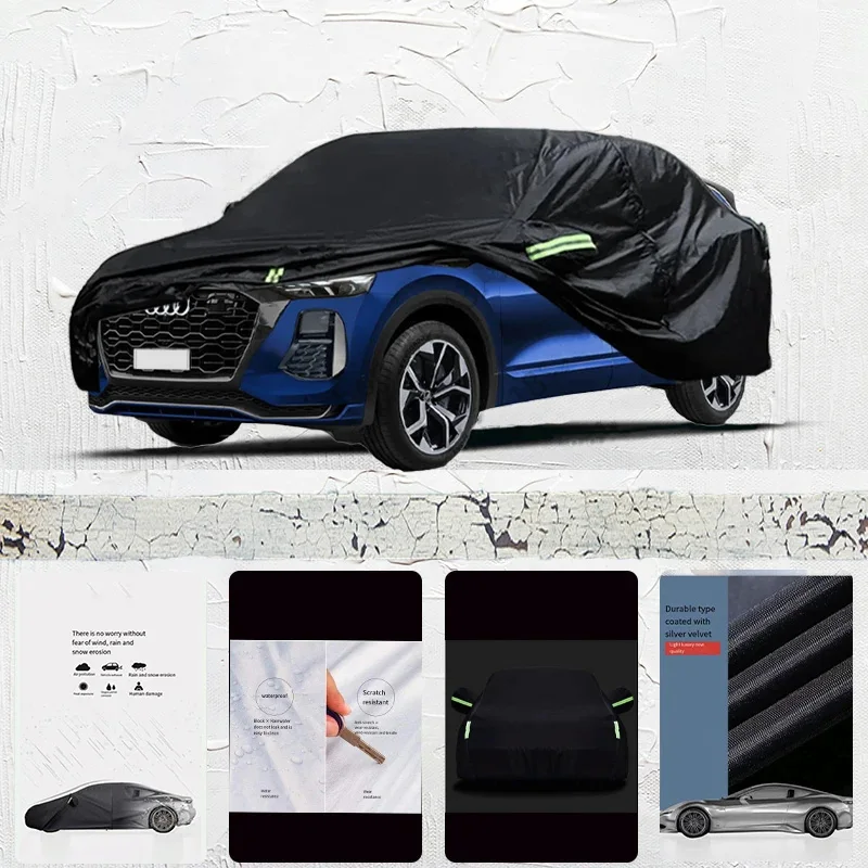 

For-Audi-Q9-Fit-Outdoor-Protection-Full-Car-Covers-210T-Snow-Cover-Sunshade-Waterproof-Dustproof-Ext