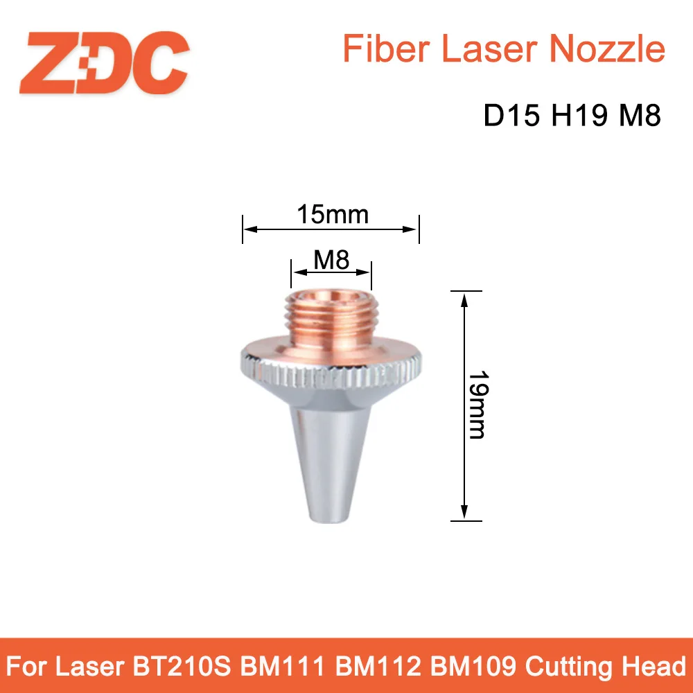 Raytools Original Laser Nozzle D15 H19 M8mm for Raytools 3D Fiber Laser Head BT210S BM111 BM112 BM109 Cutting Nozzles