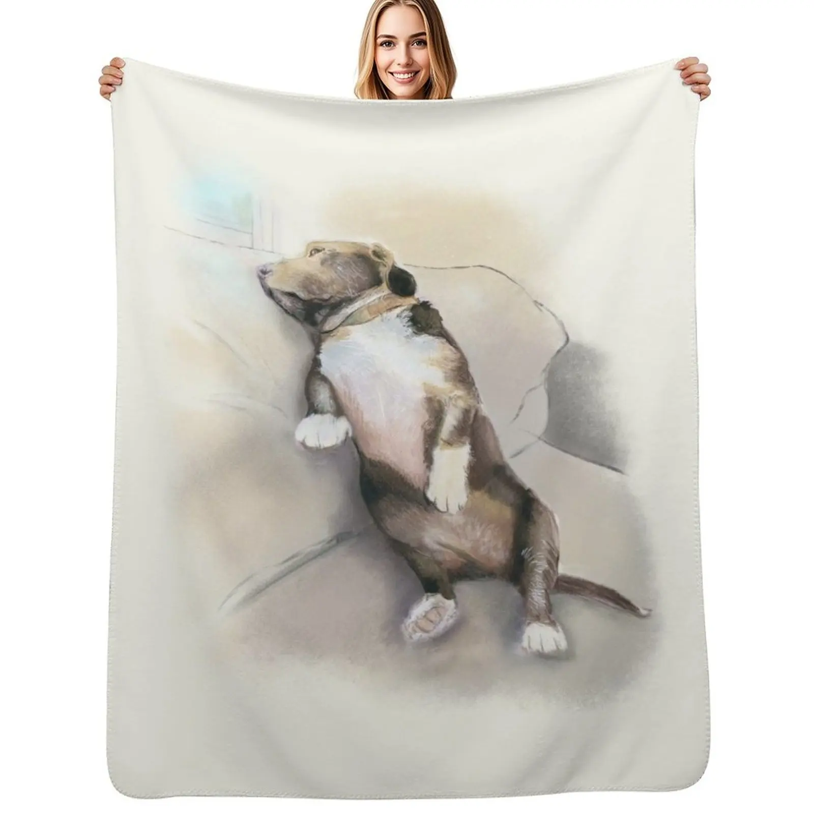 

Hankasaurus Throw Blanket Fade Resistant Durable Throw Blanket