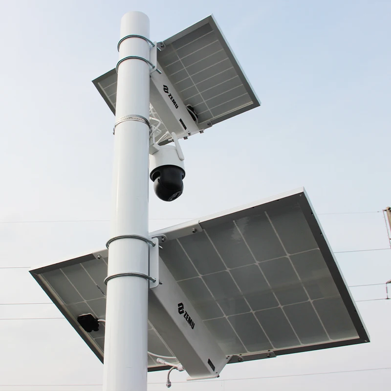 120W Solar Panel Kits Mono Panel PWM Controller with BMS System Whole Set Easy Installation Battery Pole Mount Solar Panel Kit