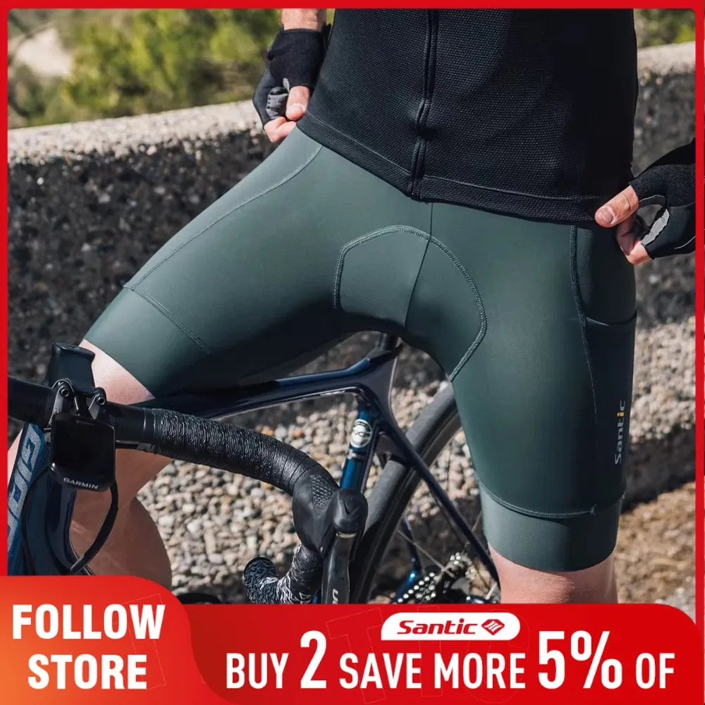 santic-men's-cycling-sets-summer-mtb-bike-cycling-shirts-bib-shorts-4d-padded-riding-sports-quick-dry-clothing-sets-asian-size
