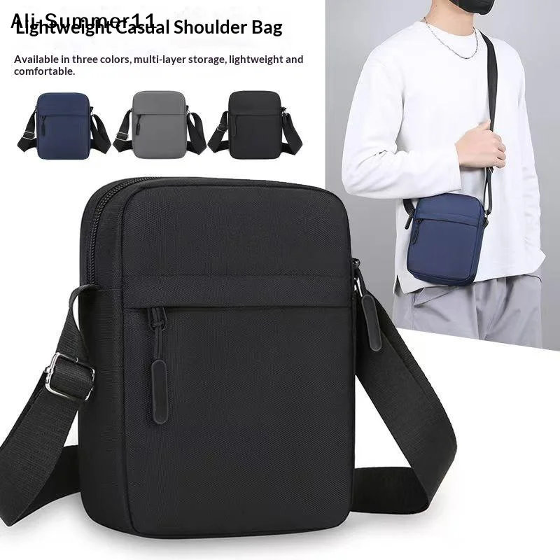 【A11】Men's Women's Single-Shoulder Bags Crossbody Bags Solid-Colored Single-Shoulder Small Bags Lightweight Mobile Phone Bags
