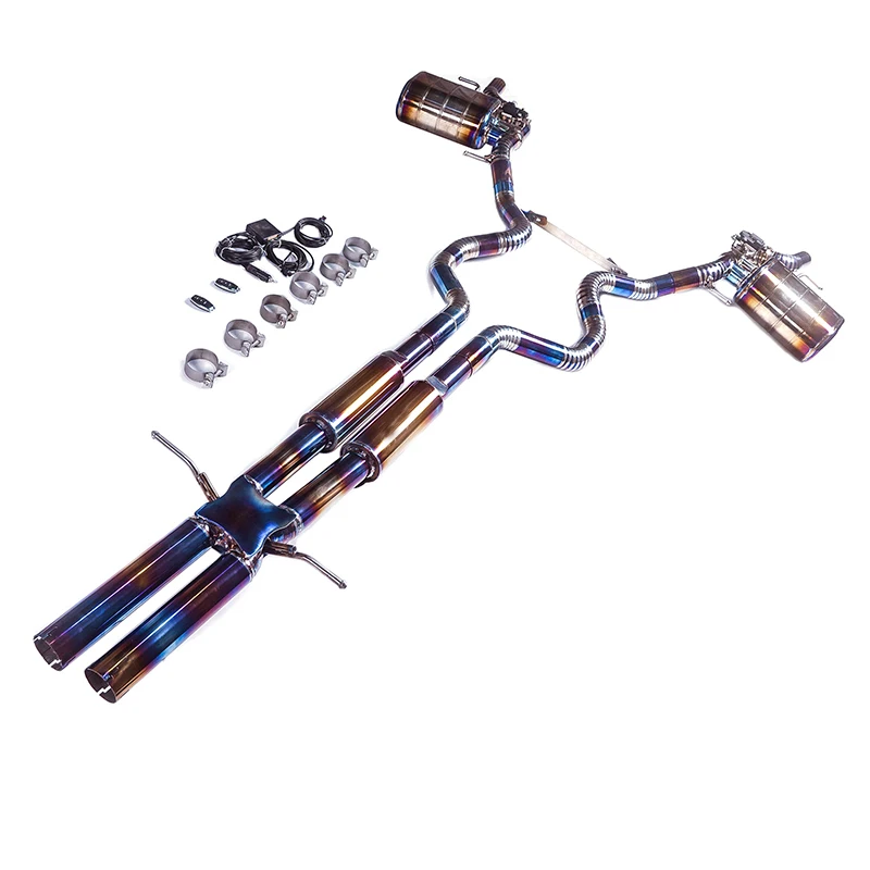 

[Custom product] For 19 Range Rover 3.0T 5.0L titanium alloy Catback electronic valve exhaust system muffler tube