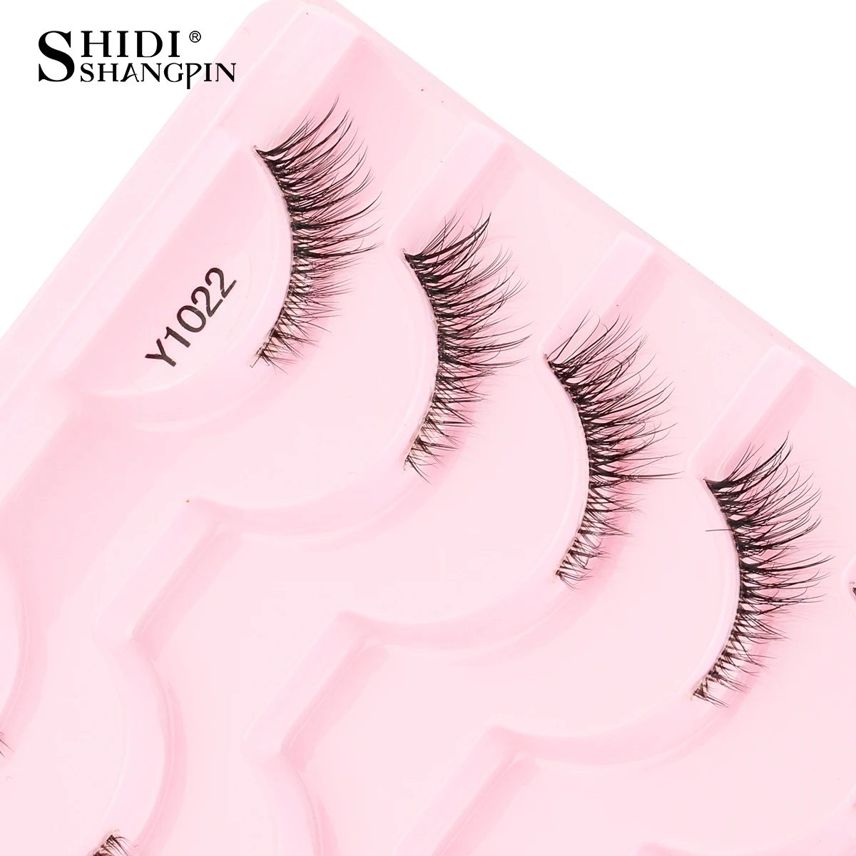 نصف جلدة وهمية المنك الطبيعي قصيرة القط العين الرموش الصناعية رقيق مجنح ثلاثية الأبعاد المنك الثعلب جلدة ماكياج رمش تمديد فو Cils