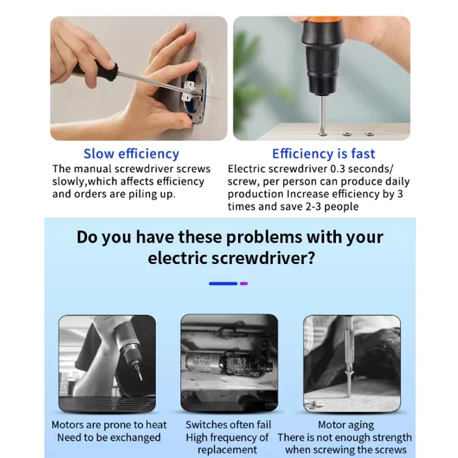 Industrial-grade Drill Bit Set with Electric Screwdriver Pen (including Power Tools) Brushless Electric Screwdriver