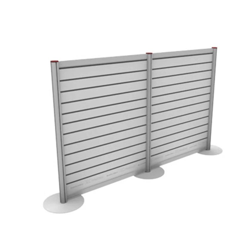 Portable Double-sided Aluminum Slatwall with fabric panel good for Shop Display