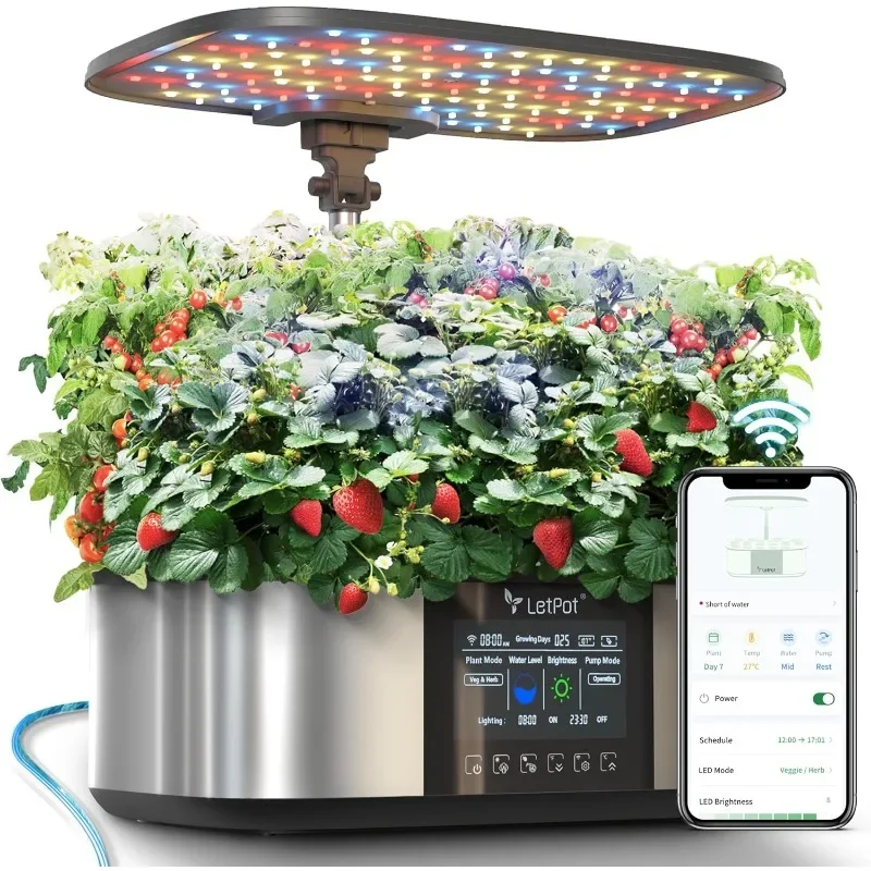 

Great deal.LPH-Max Hydroponics Growing System Kit, 21 Pods APP & WiFi Automatic Controlled Smart Indoor Garden with 36W LED Grow