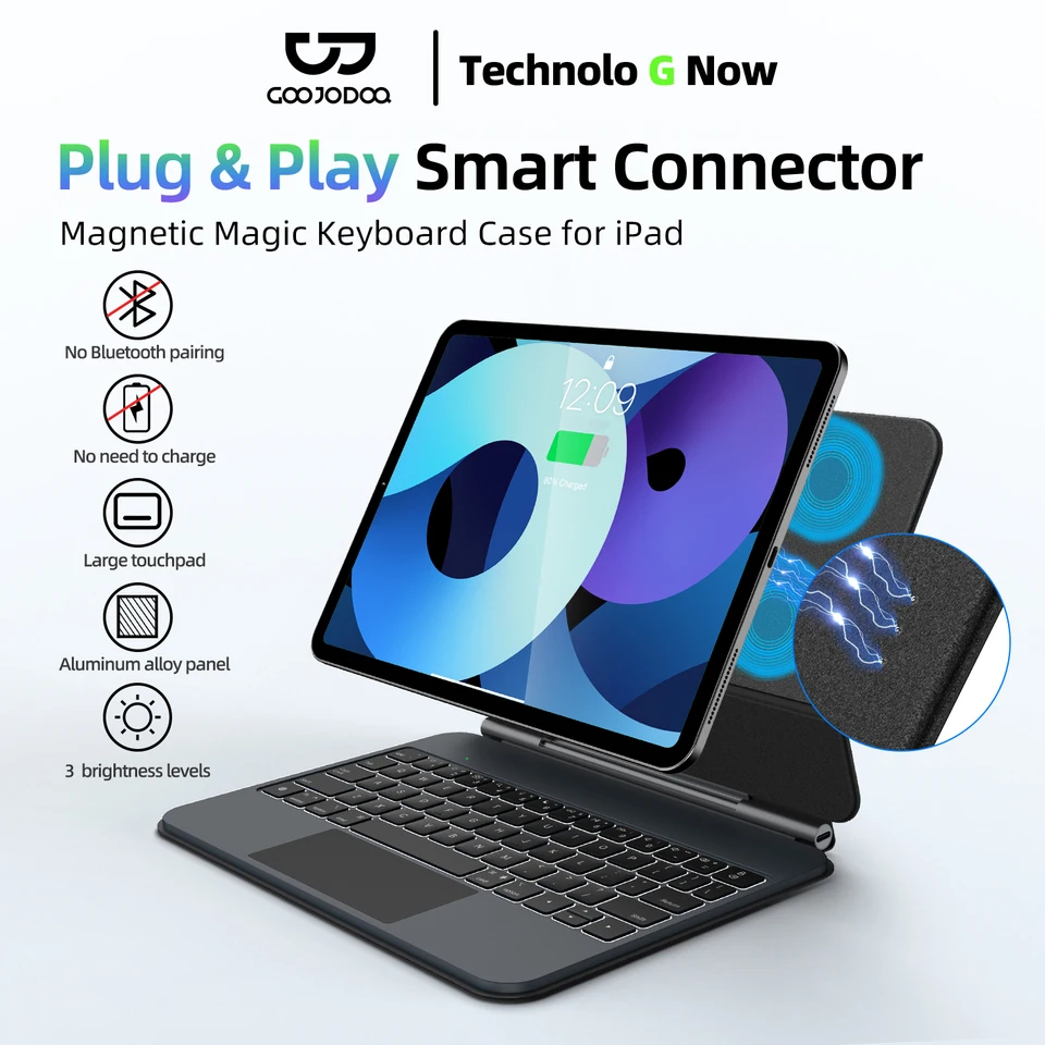 GOOJODOQ マジックキーボードケース iPad Pro/Air S185b93e6343245478345ece4f307d