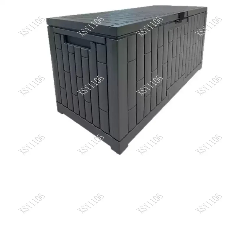 Outdoor Waterproof Storage Box with Lock Hole for Patio Garden Pool Camping - Durable Weather-Resistant Organizer