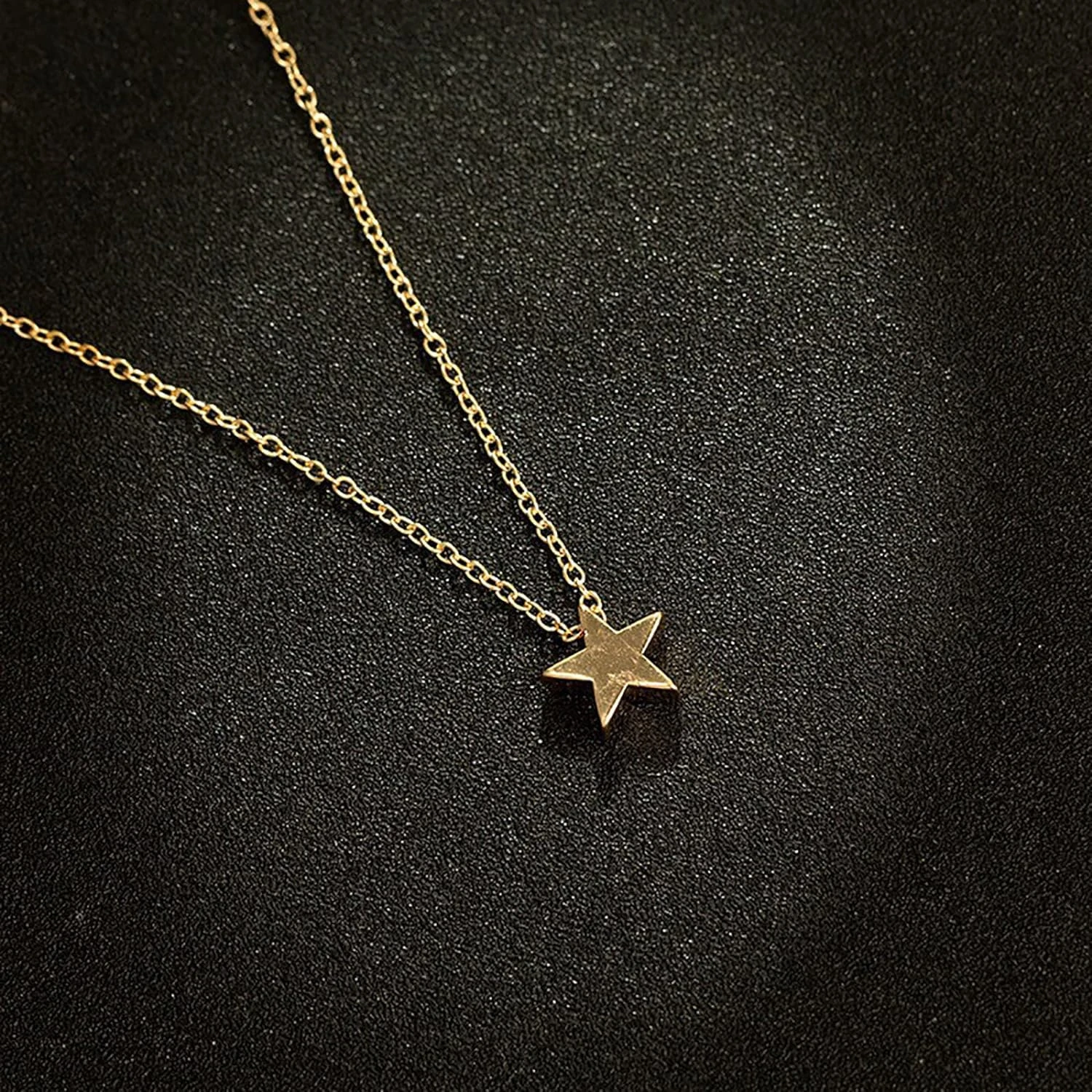 Collier ras du cou avec pendentif disque étoile superposé pour femme, beau et élégant, glamour, exquis, cadeau d'anniversaire