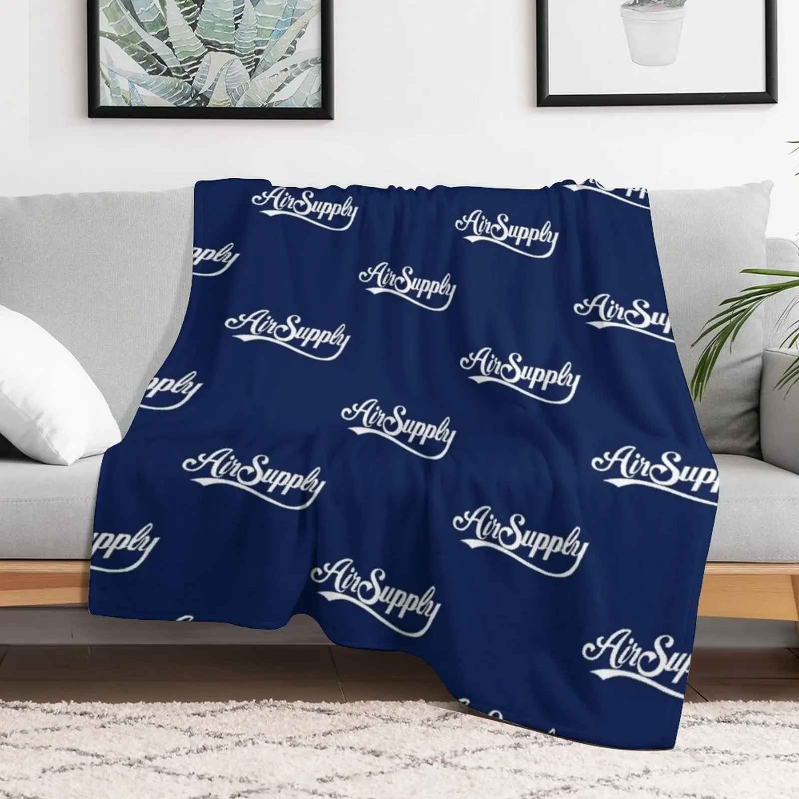 Air Supply Music Band Logo Throw Blanket Thin Soft Blanket for Summer Night Sleeping
