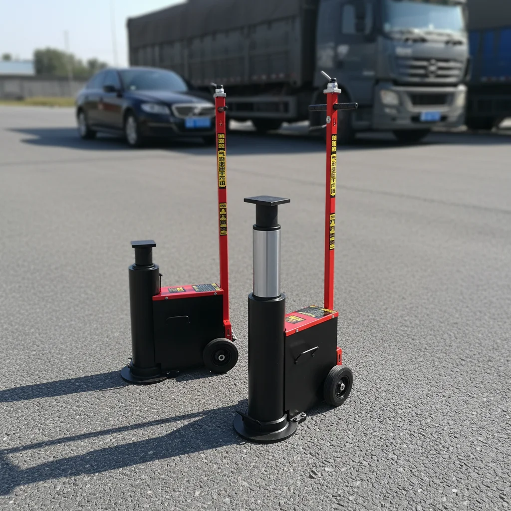

AJ80 Pneumatic Hydraulic Jacks Easy to Operate 80-ton Truck Tire Changing Tool Lifting Jack