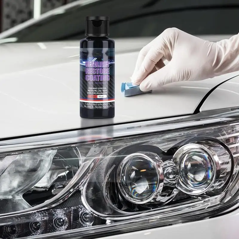 Headlight Polish Shiny Car Stuff UV Protection Headlight Restorer Kit Headlamp Cleaning Restores Brightness Kit