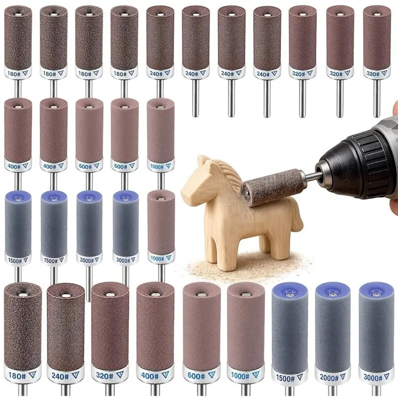 【thanksgiving-day】sanding-drums-30pcs-for-dremel-rotary-tool-includes-1-8-shanksanding-sticks-for-plastic-wood-metal-grind