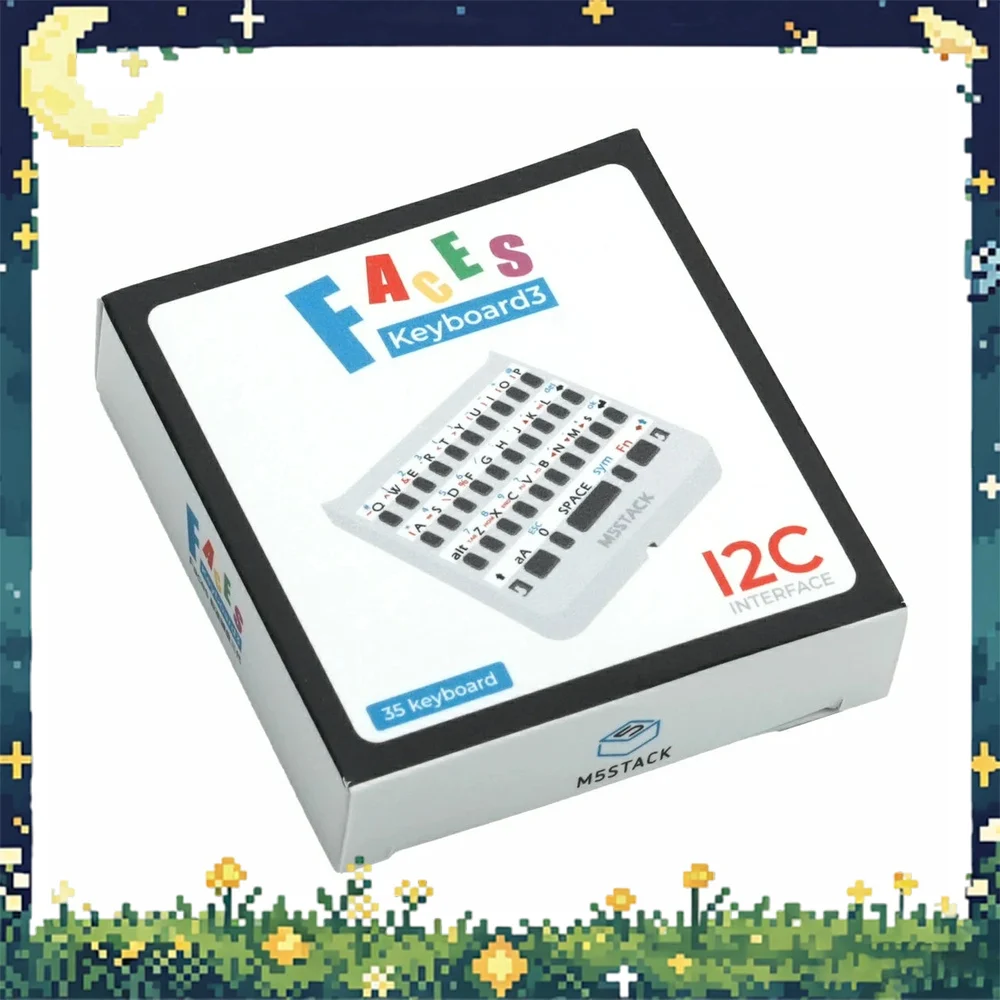 M5Stack Faces Keyboard Panel V3.0 I2C QWERTY Input Expansion Module for Faces Bottom DIY Development