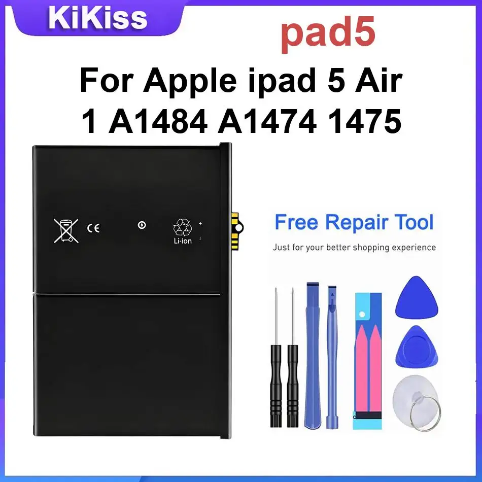 Battery For Apple iPad 6 Air 2 A1547 5 Air 1 A1484 3 4 iPad3 iPad4 A1403 2 A1395 A1396 A1397 1 A1315 A1219 A1337 10 Air 5 A2588