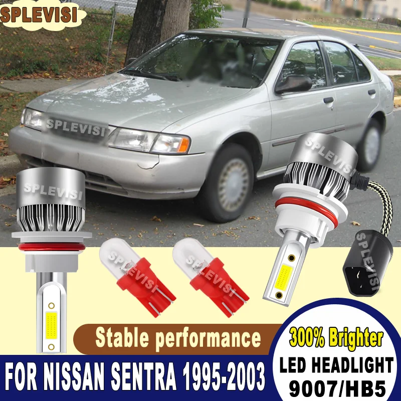 

Anti-Vibration Waterproof & Shockproof 4500LM/Bulb LED HEADLIGHT For Nissan Sentra 1995 1996 1997 1998 1999 2000 2001 2002 2003
