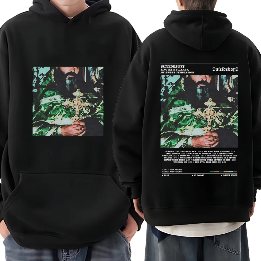 

Hot sale Suicideboys Hip Hop Album vintage Graphics Hoodie Unisex Casual Oversized streetwear Men Women Fleece Long sleeve Tops